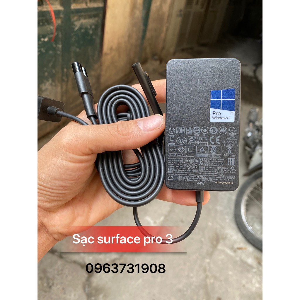 Sạc Surface Pro 3 44W chính hãng zin theo máy