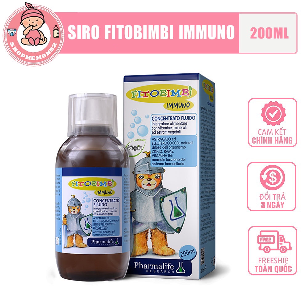 Fitobimbi Immuno - Tăng cường hệ miễn dịch, nâng cao sức đề kháng, hồi phục nhanh, hết ốm vặt