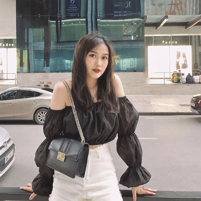 Áo bẹt vai tiểu thư bo eo sang chảnh và XINH xắn TV2&amp;PC❤