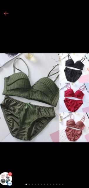 Bộ Đồ Lót SPICE GIRL Nâng Ngực .Không Gọng Ren Xếp Thông Hơi