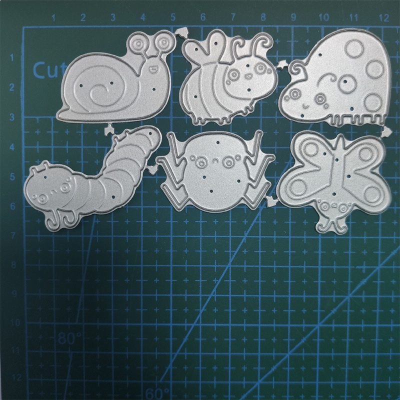 Khuôn Cắt Giấy Làm Từ Thép Carbon Hình Bọ Rùa Hoạt Hình Trang Trí Scrapbook