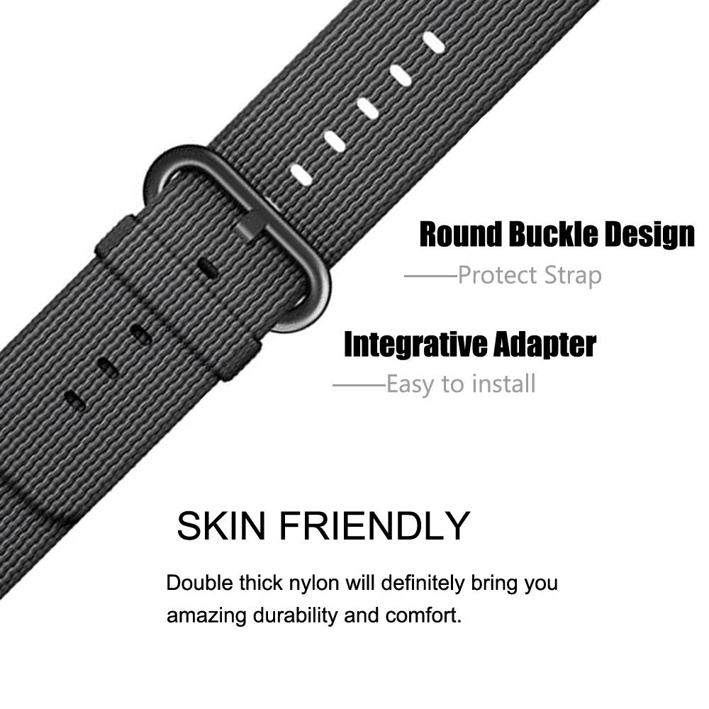 Dây đeo bằng sợi nylon cho đồng hồ thông minh Huami Amazfit GTS 2e GTS2 mini GTS3