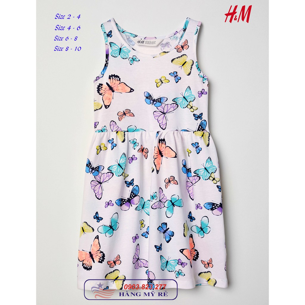 Đầm Tiểu Thư Jersey Bướm H&M (hàng Mỹ xách tay)