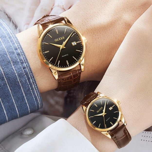 ( Mã FSS08MAY3 giảm 15% đơn hàng từ 50k ) đồng hồ cặp OLEVS nam nữ - OLV02, thiết kế hiện đại, trẻ trung | BigBuy360 - bigbuy360.vn