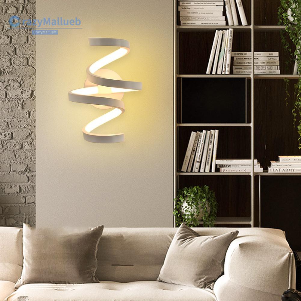 Crazymallueb❤Modern 85-240V LED Wall Mounted Light Home Bedside Aisle Lighting Bedroom Living Room Stairs Decorative Art