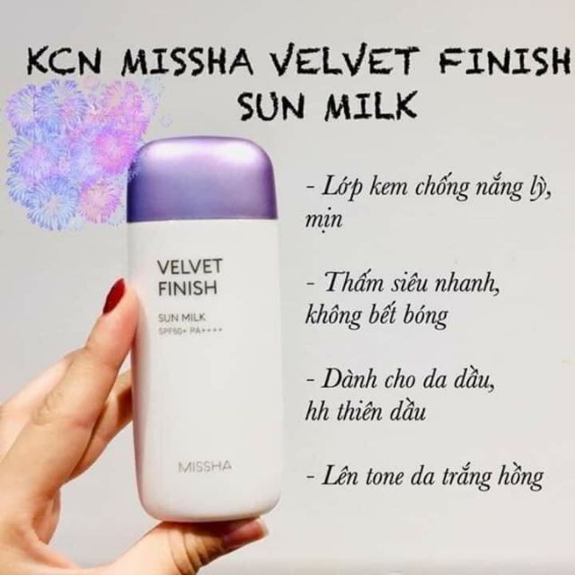 KEM CHỐNG NẮNG MISSHA SUN MILK SPF50+