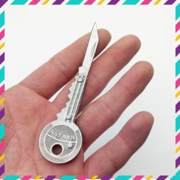 Dao Phượt Chìa Khóa Tròn - Thích Hộp Treo Móc Khóa - Lưỡi Dao Sắc Bén - Hàng Có Sẵn Trong Kho