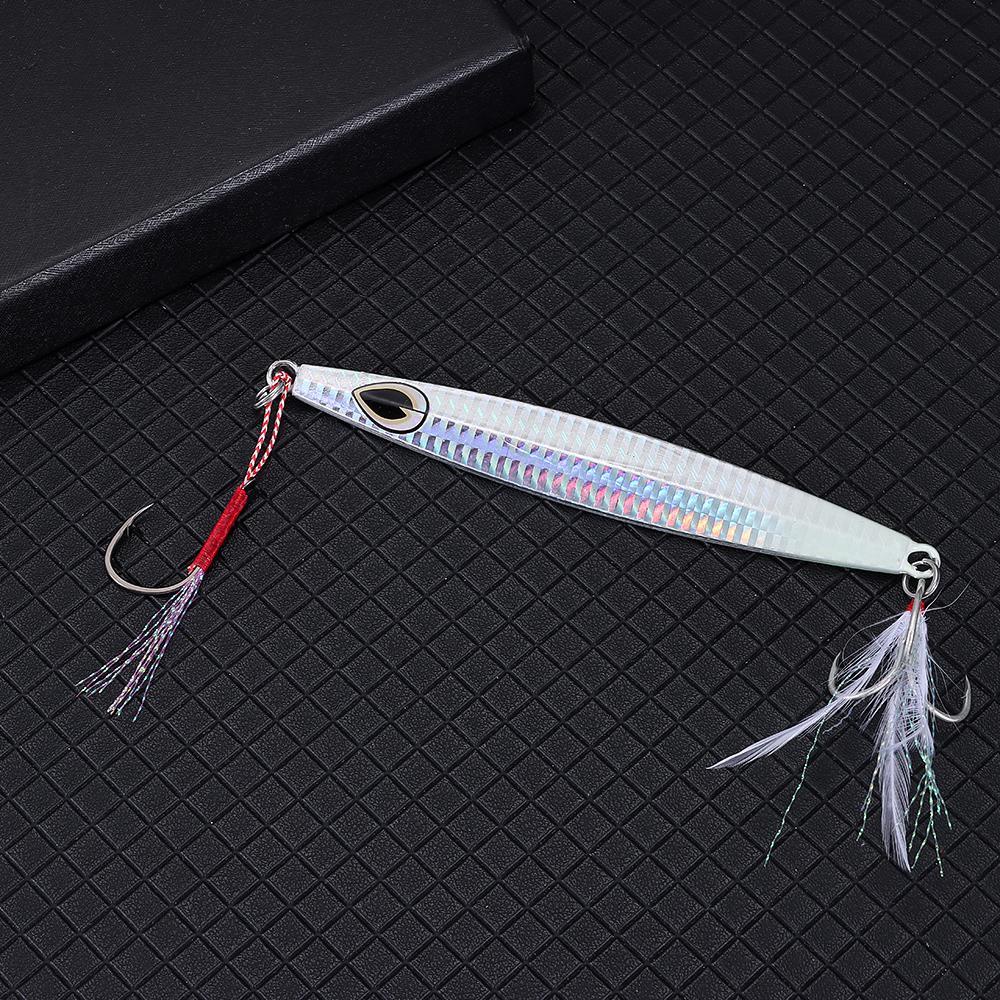 Mồi Giả Nhử Cá Bằng Kim Loại Gắn Kèm Móc Câu Đôi 60g Tiện Dụng