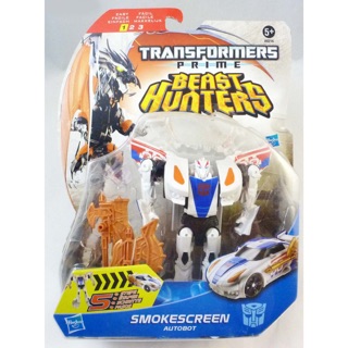 Đồ chơi Transformer - Robot Beast Hunters biến hình xe ô tô cảnh sát Smokescreen