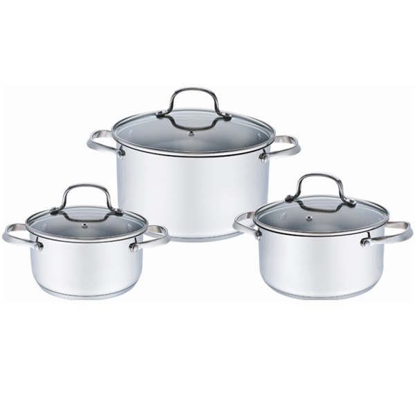 [Mã LT150 giảm 150k đơn 699k] Bộ nồi Inox Smartcook 3 chiếc cỡ 18,20,24cm SM3330 | Hàng Chính Hãng | 2353330