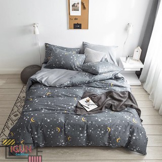 set SAO ĐÊM TRĂNG bộ Chăn Ga Gối 4 món COTTON ORGANIC 100% nhập khẩu HÀN QUỐC
