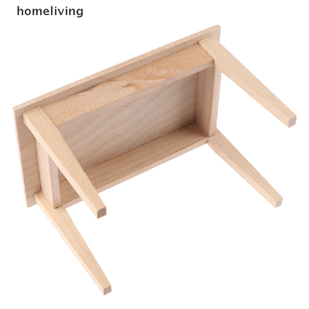 Bàn Gỗ Mini Tỉ Lệ 1 / 12 Trang Trí Ngôi Nhà Búp Bê