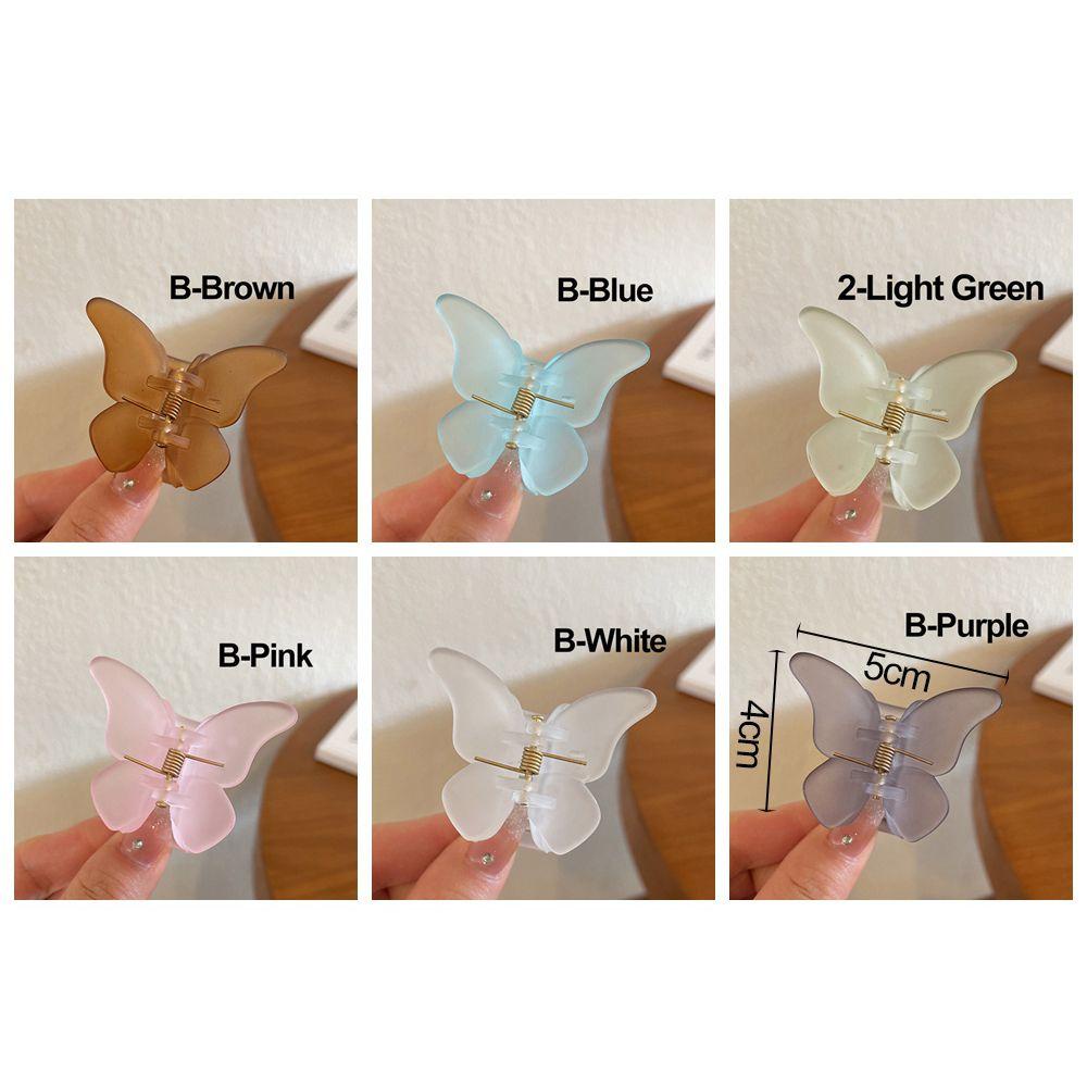 Kẹp Tóc Bướm Acrylic Bán Trong Suốt Thời Trang MIHAN1