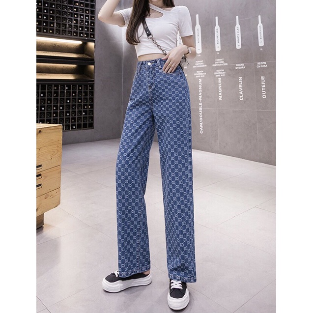 Quần Jeans Nữ G.C Eo Cao Phong Cách Hip Hop Sành Điệu Năng Động Cho Nữ - LOVE WEAR SHOP tự chụp