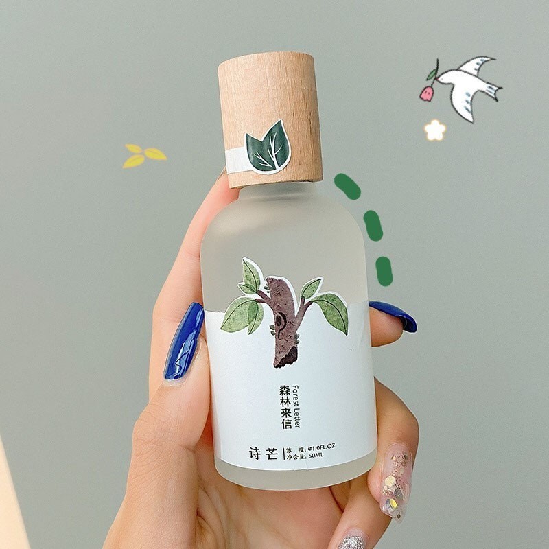 Hàng Có Sẵn 🌸 Nước Hoa Shimang Trà Thơ Vỏ Mờ Nắp Gỗ Sang Trọng 50ML