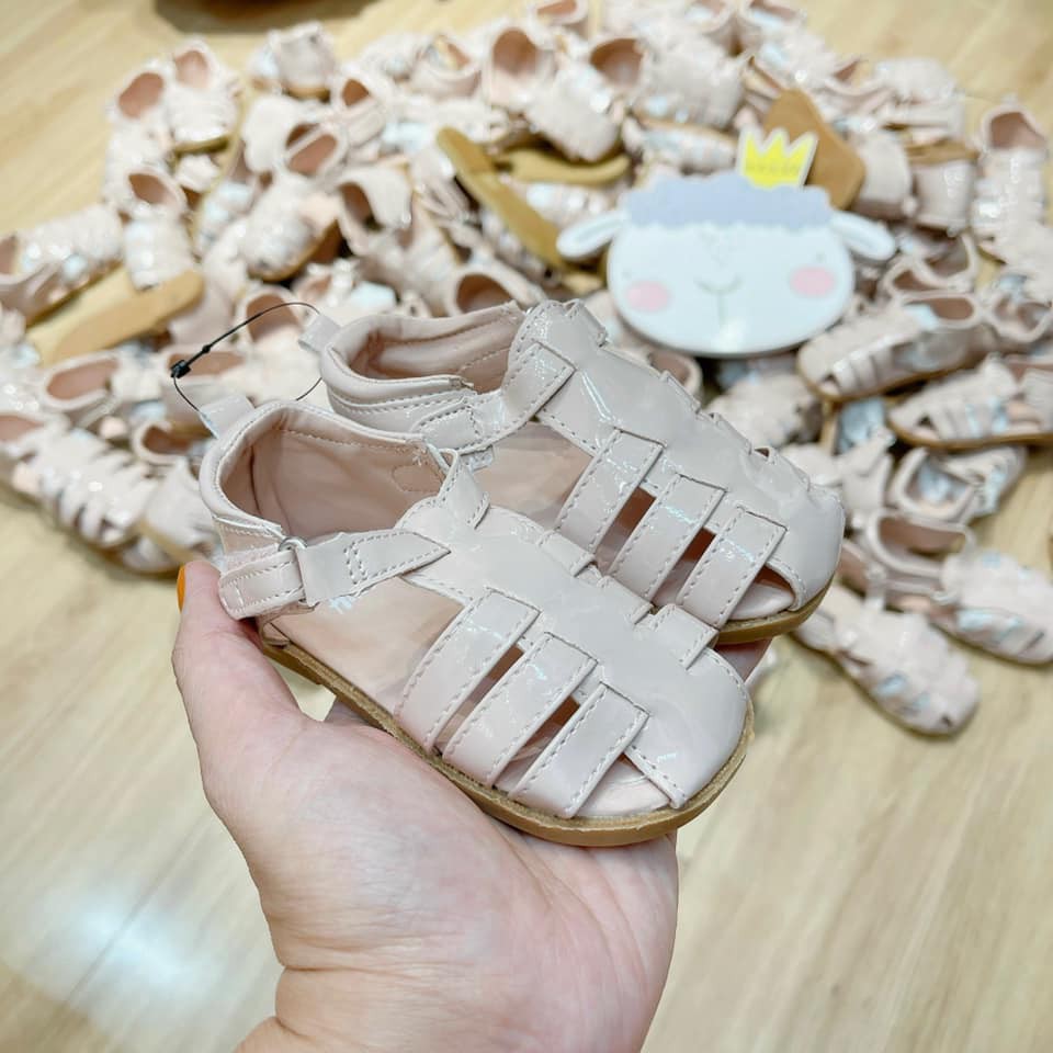 Dép sandal hm hồng bóng ❤️ FREESHIP ❤️ Dép sandal hm hồng bóng cho bé