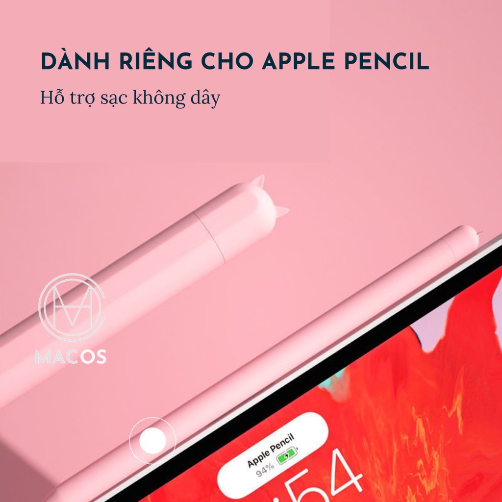 Case Vỏ Ốp Dễ Thương Cute Bút Cảm Ứng Apple Pencil 1 2 - Silicon Dẻo, Hoạ Tiết Hoạt Hình Xinh Xắn (AP23)