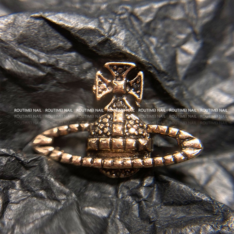 Set 10 Phụ Kiện Trang Trí Móng Tay 3d Phong Cách Gothic Cổ Điển Charms