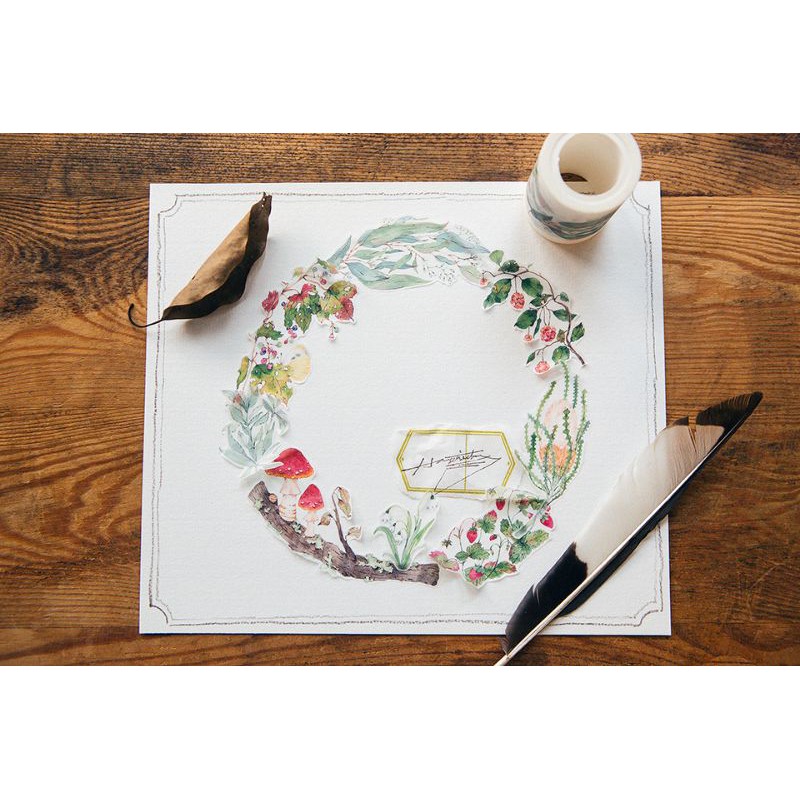 Krisna.room ♡ Set chiết washi brand OURS-  Wild Wreath 2