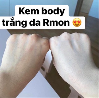 Kem trắng da Body Tế bào gốc Rmon