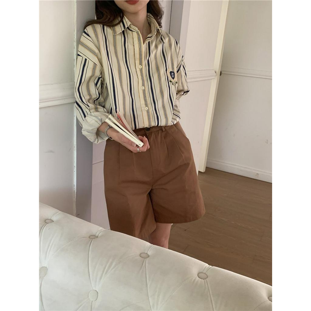 Áo Sơ Mi Dài Tay Thêu Sọc 61915
