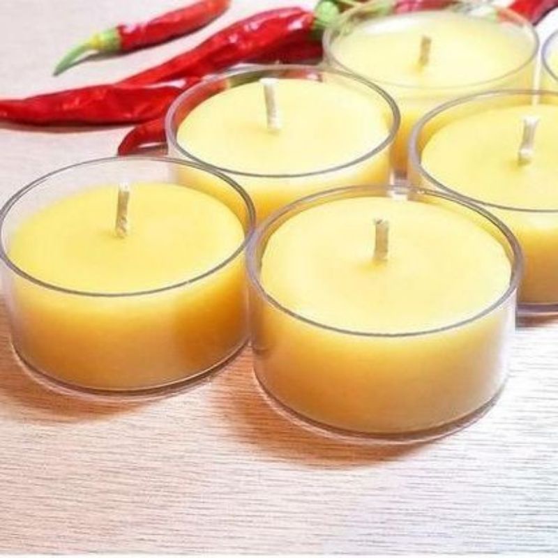 Bộ sản phẩm nến 10 viên tealight sáp ong tự nhiên nguyên chất xuất khẩu