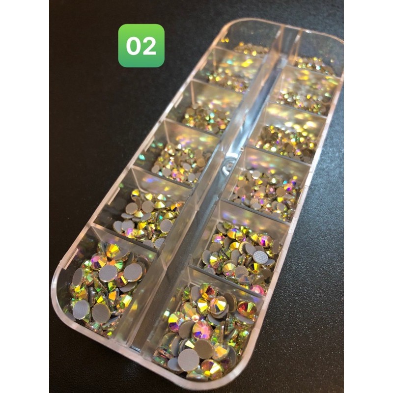Đá Chân Keo Lưới 7 Màu ( AB ) mix size