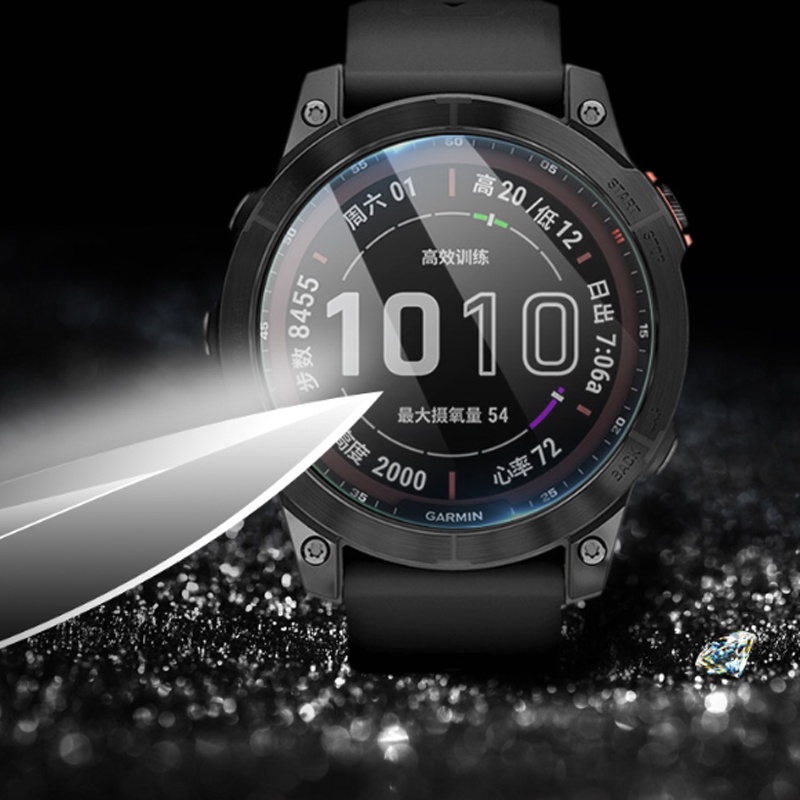 Set 2 Kính Cường Lực HD Bảo Vệ Màn Hình Cho Đồng Hồ Thông Minh Garmin Fenix 7 7S 7X