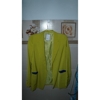 Vest blazer màu xanh lá mạ