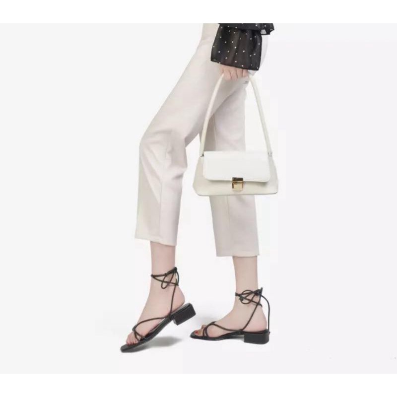 Sandal bigsize dây quấn cột nơ 35-45