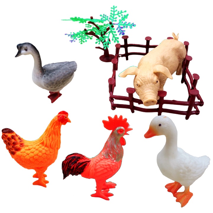 Đồ Chơi Mô Hình Nông Trại Vật Nuôi Trong Nhà Cho Bé
