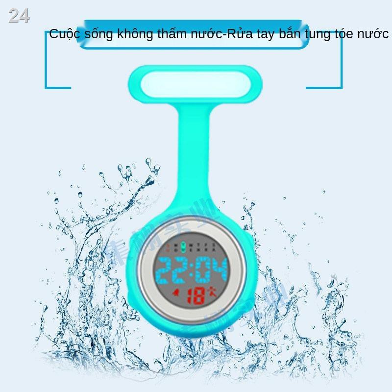 Y tá Đồng hồ đeo tế kỹ thuật số điện tử dành cho nam và nữ Silicone phát sáng dễ thương bỏ túi sinh viên Kỳ