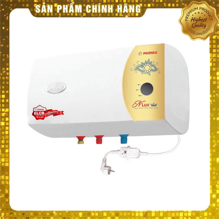 [HÀNG CHÍNH HÃNG] BÌNH NÓNG LẠNH GIÁN TIẾP PICENZA N15LUX 15L ngang