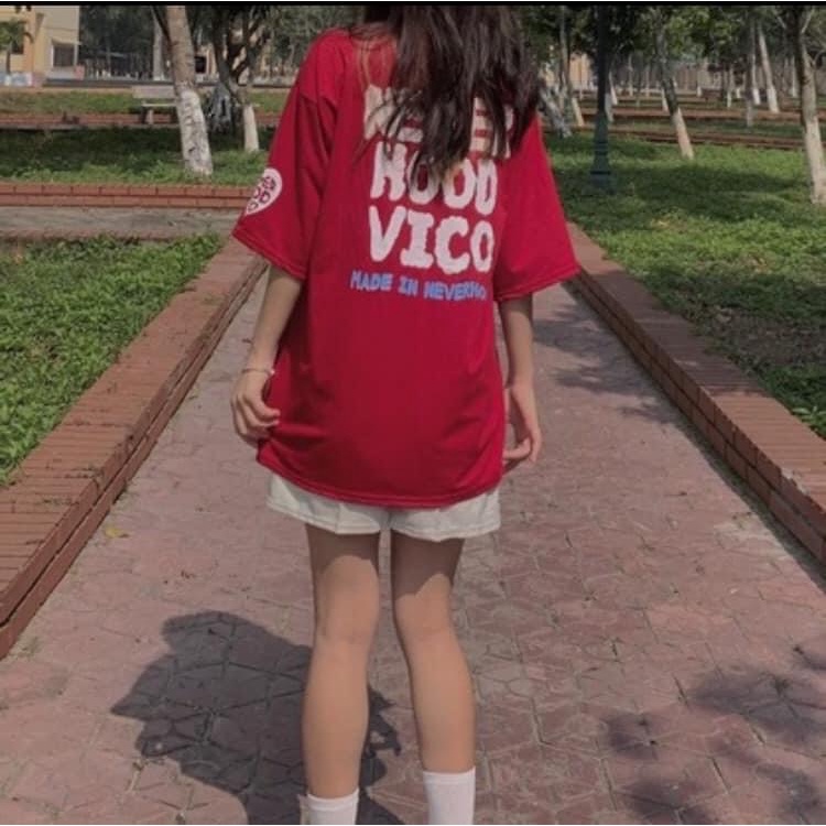 Set bộ áo thun tay lỡ dáng rộng in chữ NEVER kèm quần đùi dáng rộng unisex nam nữ mặc được ZADOLA