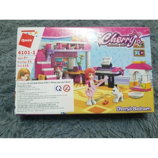 Bộ xếp hình Qman 4101-1: Phòng ngủ của Cherry