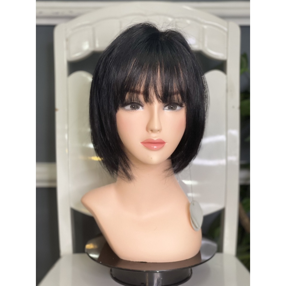 Tóc bộ cả đầu bằng tóc thật 100% video- hình shop tự chụp