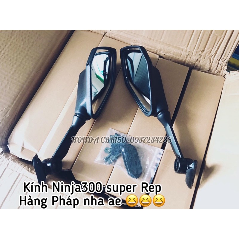 Kính chiếu hậu mẫu Ninja300 - chuẩn như zin