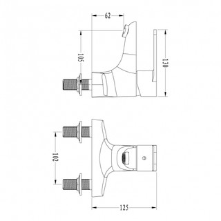 Vòi chậu Hugo HG1803