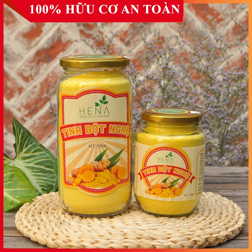 Tinh Bột Nghệ Hena Cao Cấp , Bột Nghệ nguyên chất. Nghệ Viên mật ong, Mầm đậu nành [Bạn Xem cùng sho