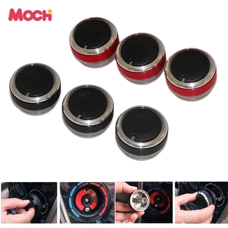Nút bấm công tắc điều hòa không khí cho Ford Focus 2 MK2 Black / đỏ