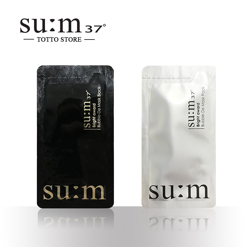 Mặt nạ sủi bọt Sum Bright Award 4,5ml/gói  - Mặt nạ thải độc Sum 37 trắng và đen | BigBuy360 - bigbuy360.vn