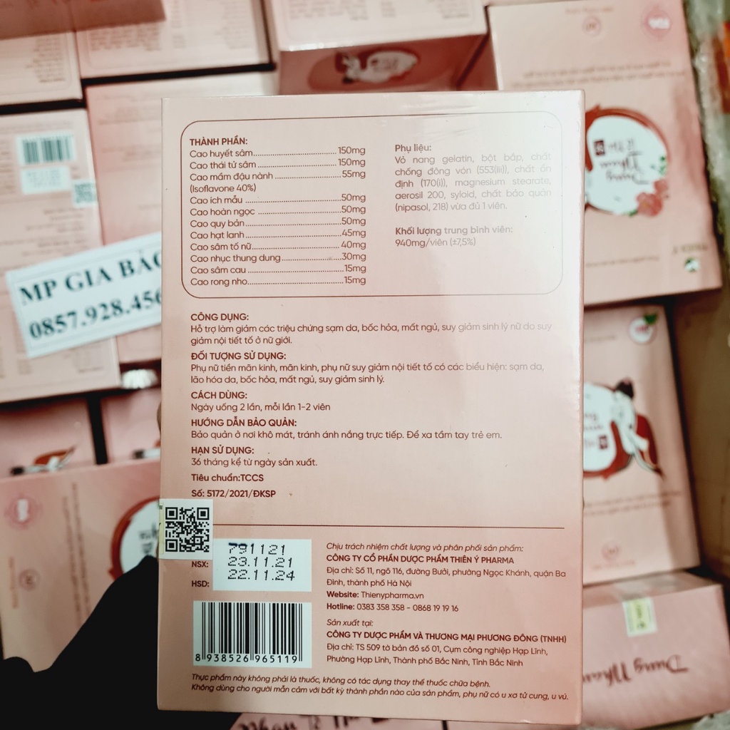 Viên Uống Nội Tiết Tố Nữ Dung Nhan Tố Nữ ST TY05 Cải Thiện Sức Khỏe hộp 30 viên