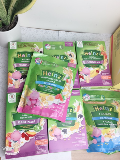 Bột ăn dặm Heinz Nga 200g đủ vị cho bé từ 4m