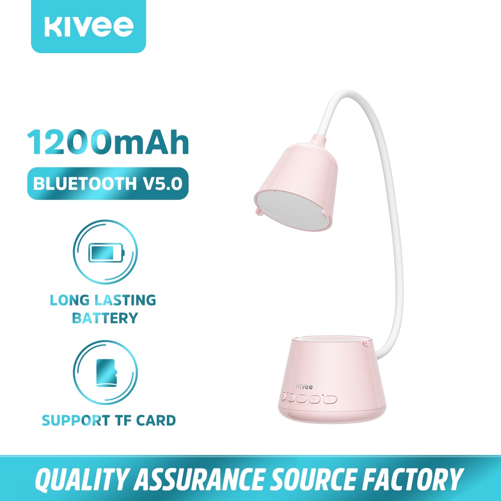 Loa Bluetooth KIVEE DM01 Có thể gắn thẻ nhớ FM với hiệu ứng đèn bàn