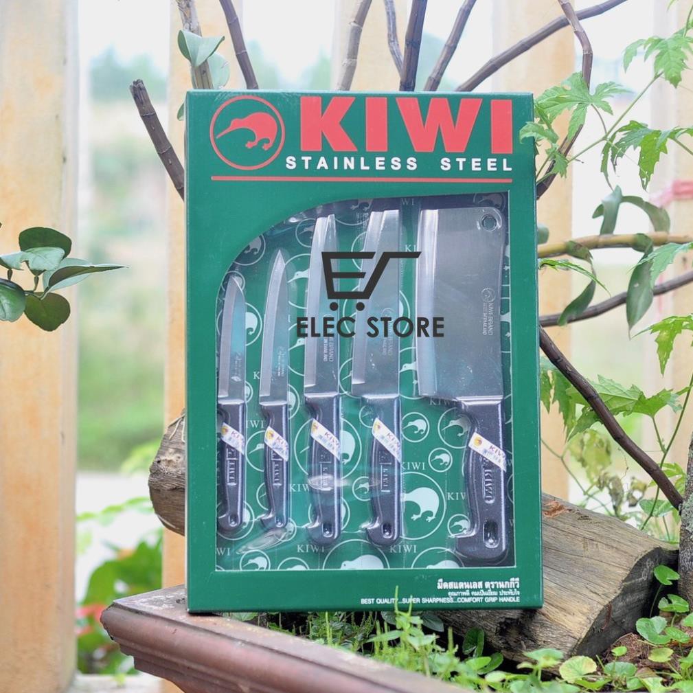 Bộ dao bếp KIWI 5 món siêu bền, sắc Thái Lan