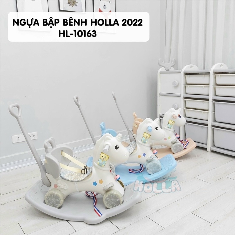 Ngựa bập bênh Holla, xe đẩy kiêm xe chòi chân Holla mới nhất