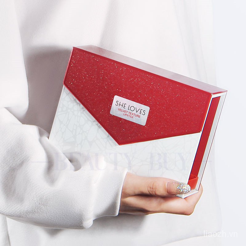 Set 6 son môi dạng lỏng chứa thành phần dưỡng ẩm chống nước độc đáo 6130 | BigBuy360 - bigbuy360.vn