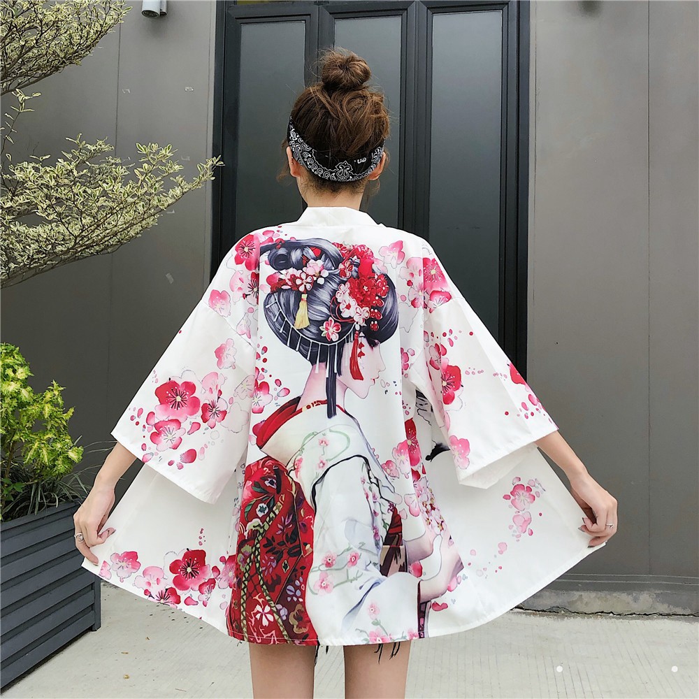 Sơ Mi Cardigan Kiểu Dáng Kimono