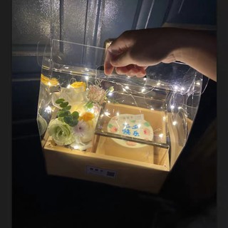 Hộp Mica xách 2 ngăn