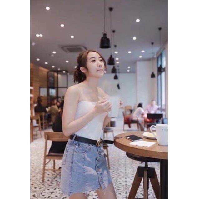 [RẺ VÔ ĐỊCH] Áo Croptop Hai Dây (Shop Bán Áo Hai Dây Đẹp)